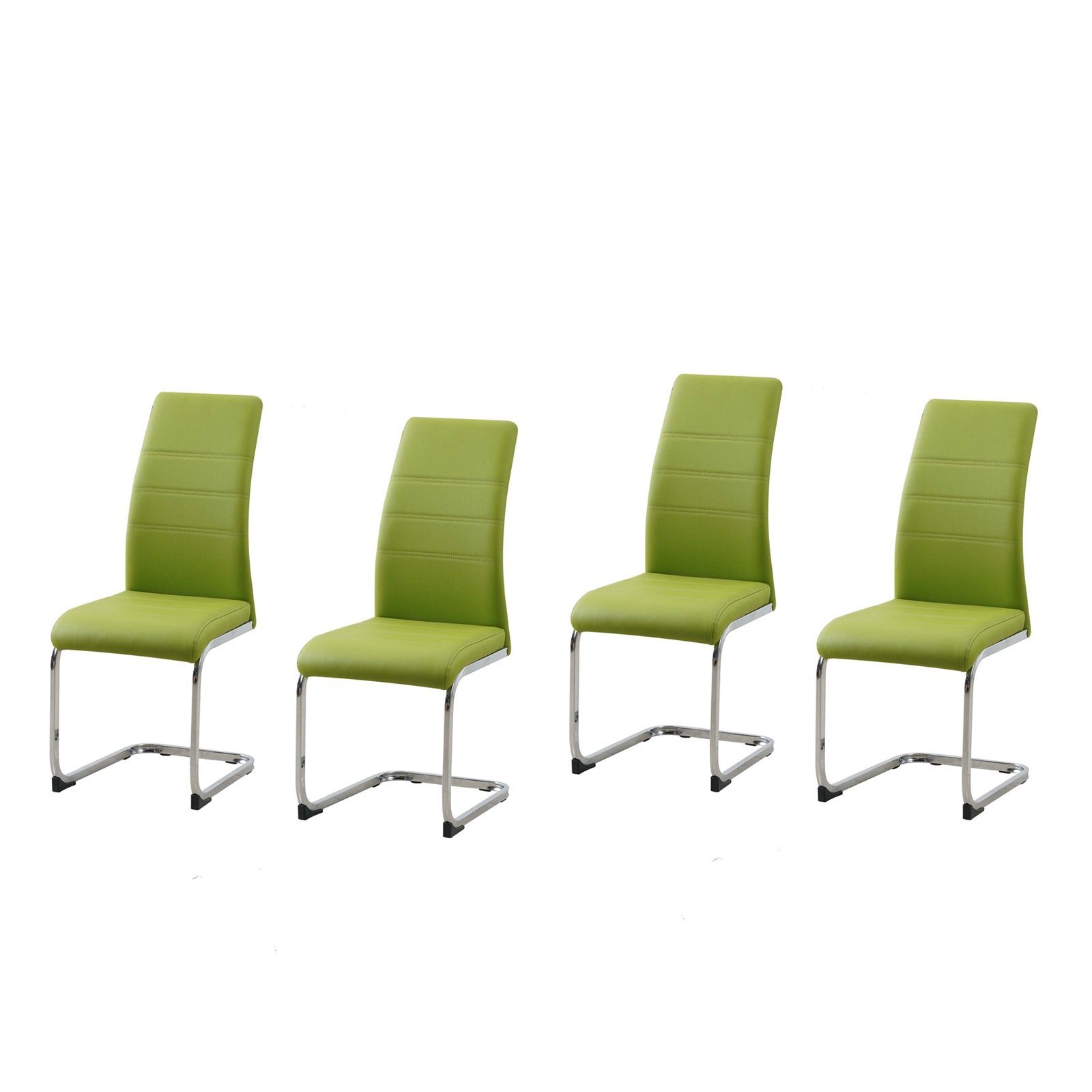 HTI-Line Freischwinger Schwingstuhl 4er Set PU günstig online kaufen