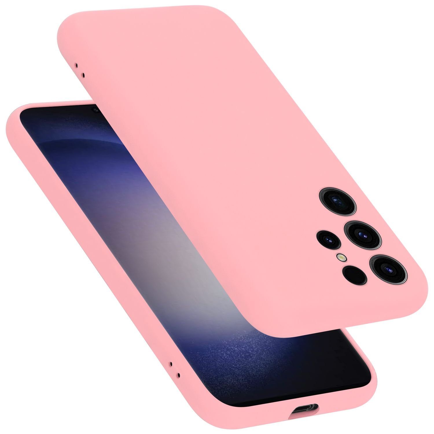 Cadorabo Handyhülle für Hülle Samsung Galaxy S23 ULTRA, Flexible Hülle TPU Silikon Schutzhülle Back Cover Case