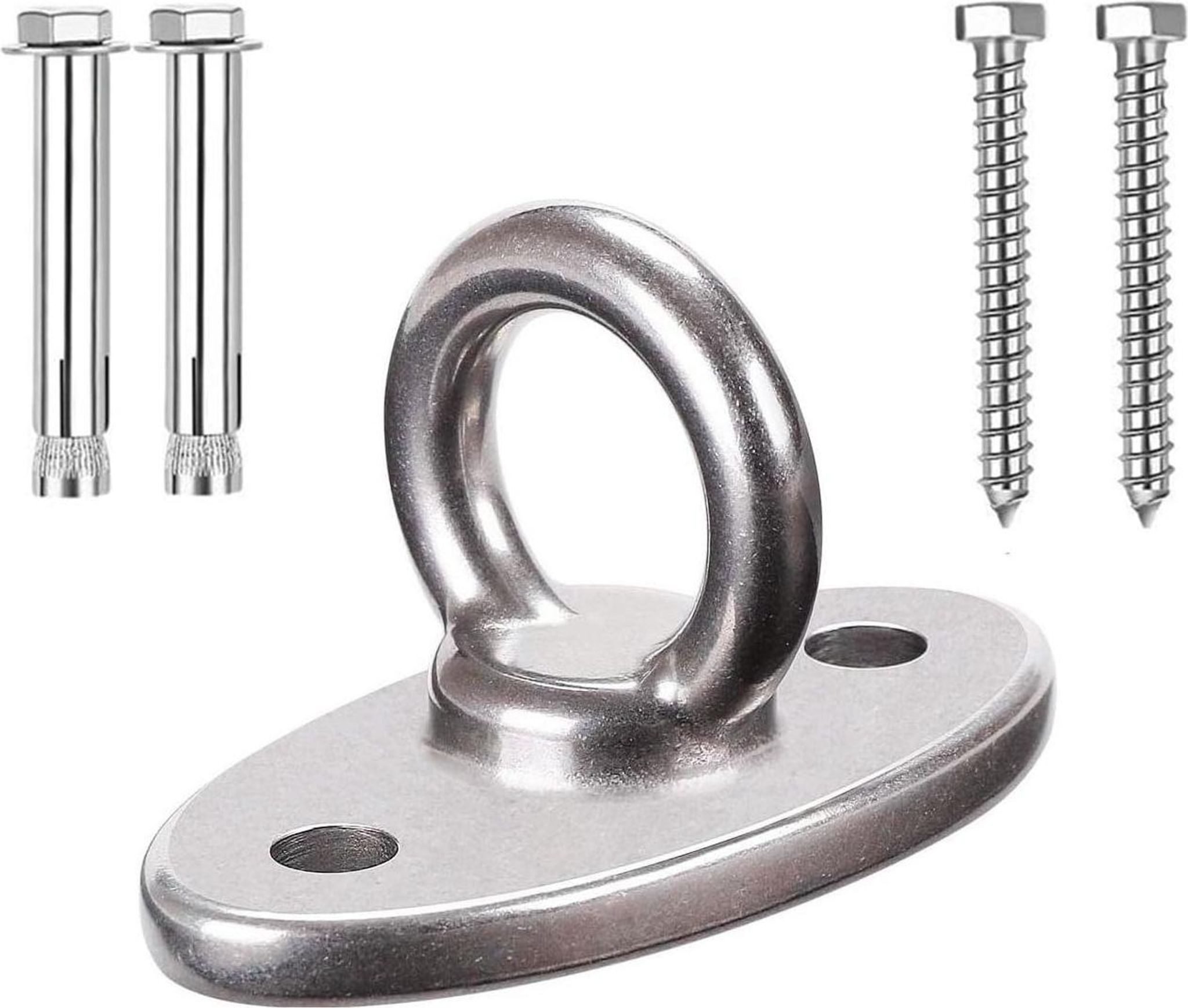 FELIXLEO Schaukelhaken Deckenhaken M8 Edelstahl 304, Schwerlast bis 500 kg für Schaukel