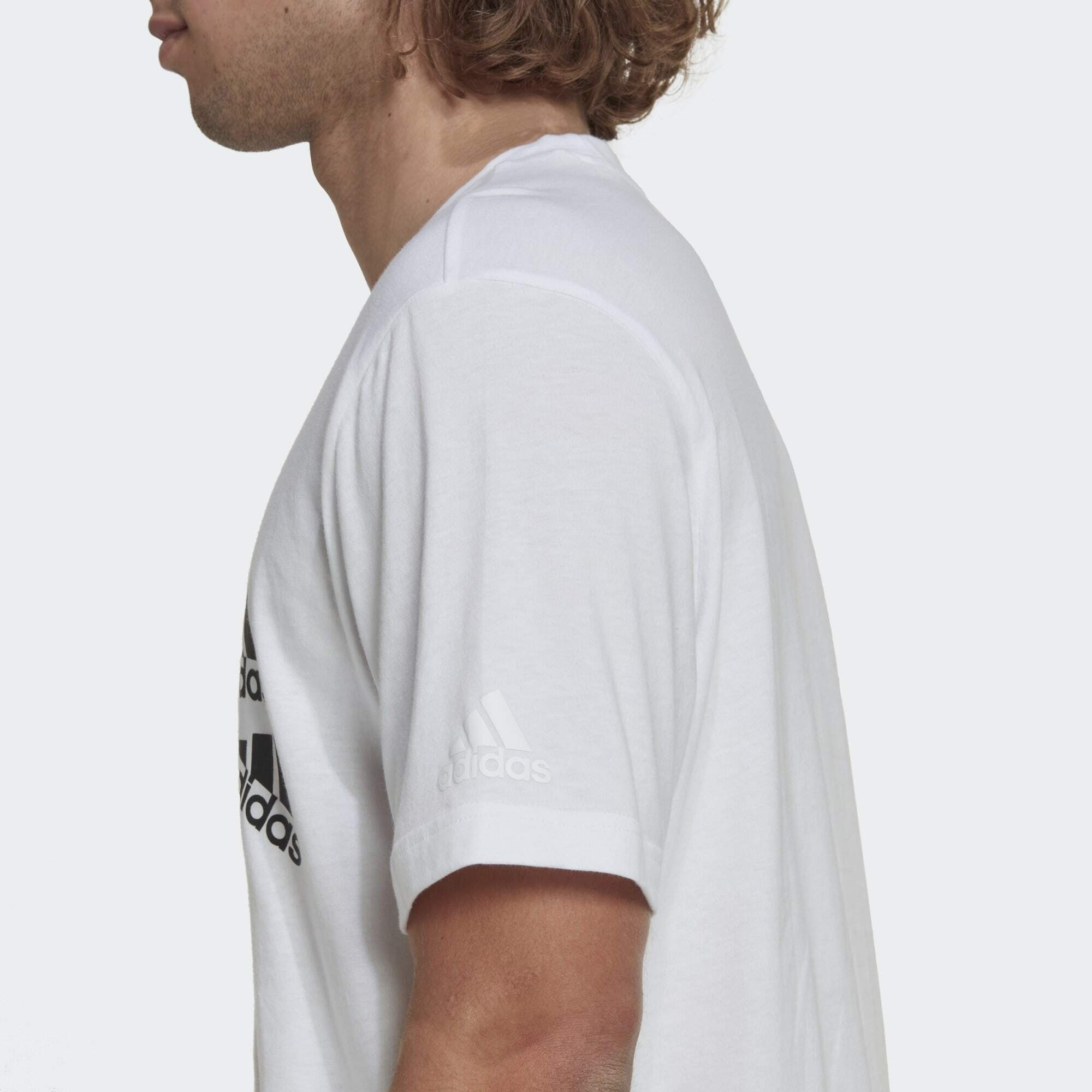 adidas Sportswear T-Shirt ESSENTIALS BRANDLOVE T-SHIRT / Black White