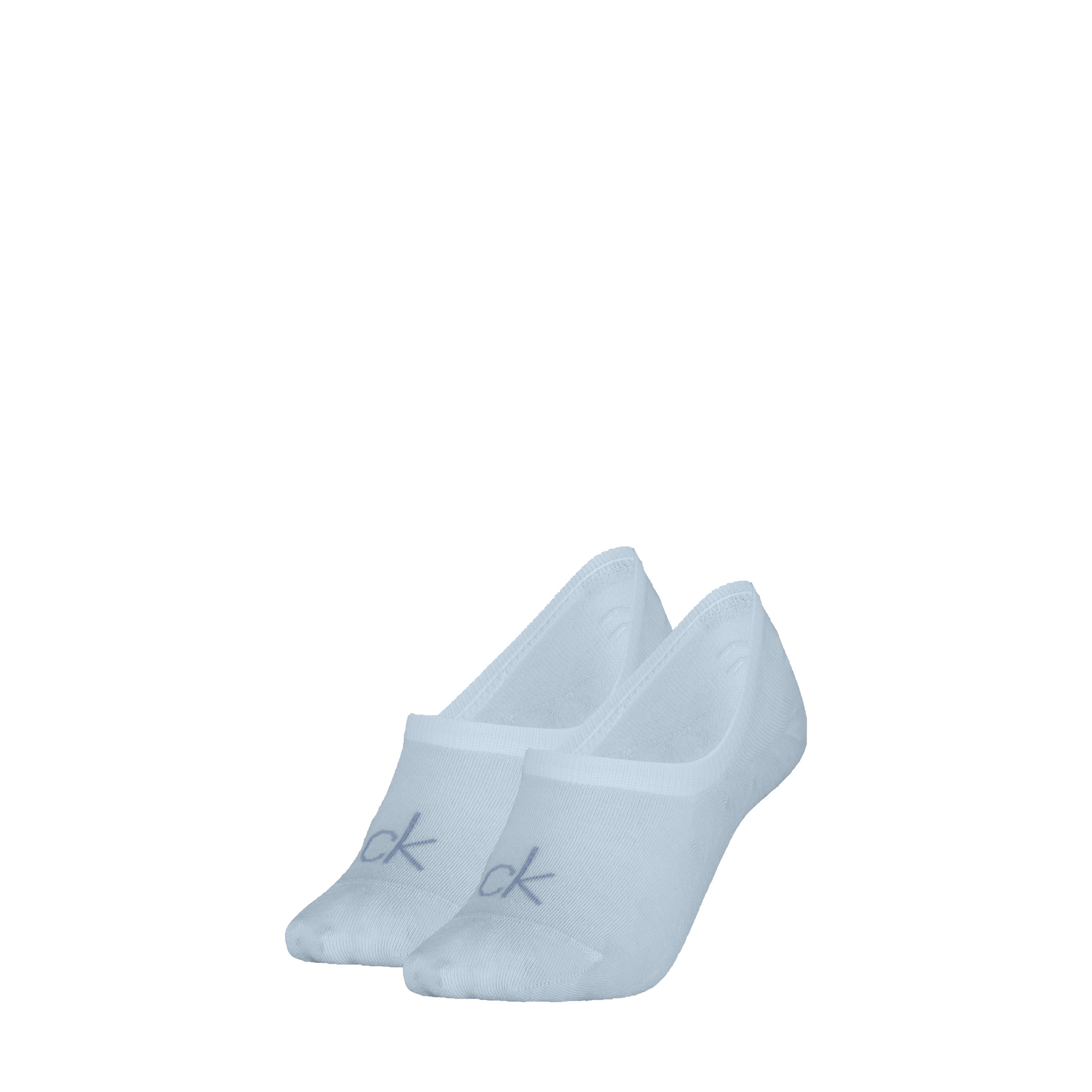 Calvin Klein Jeans Füßlinge CK WOMEN FOOTIE HIGH CUT (2 Paar) Mit eingestricktem Logo vorn