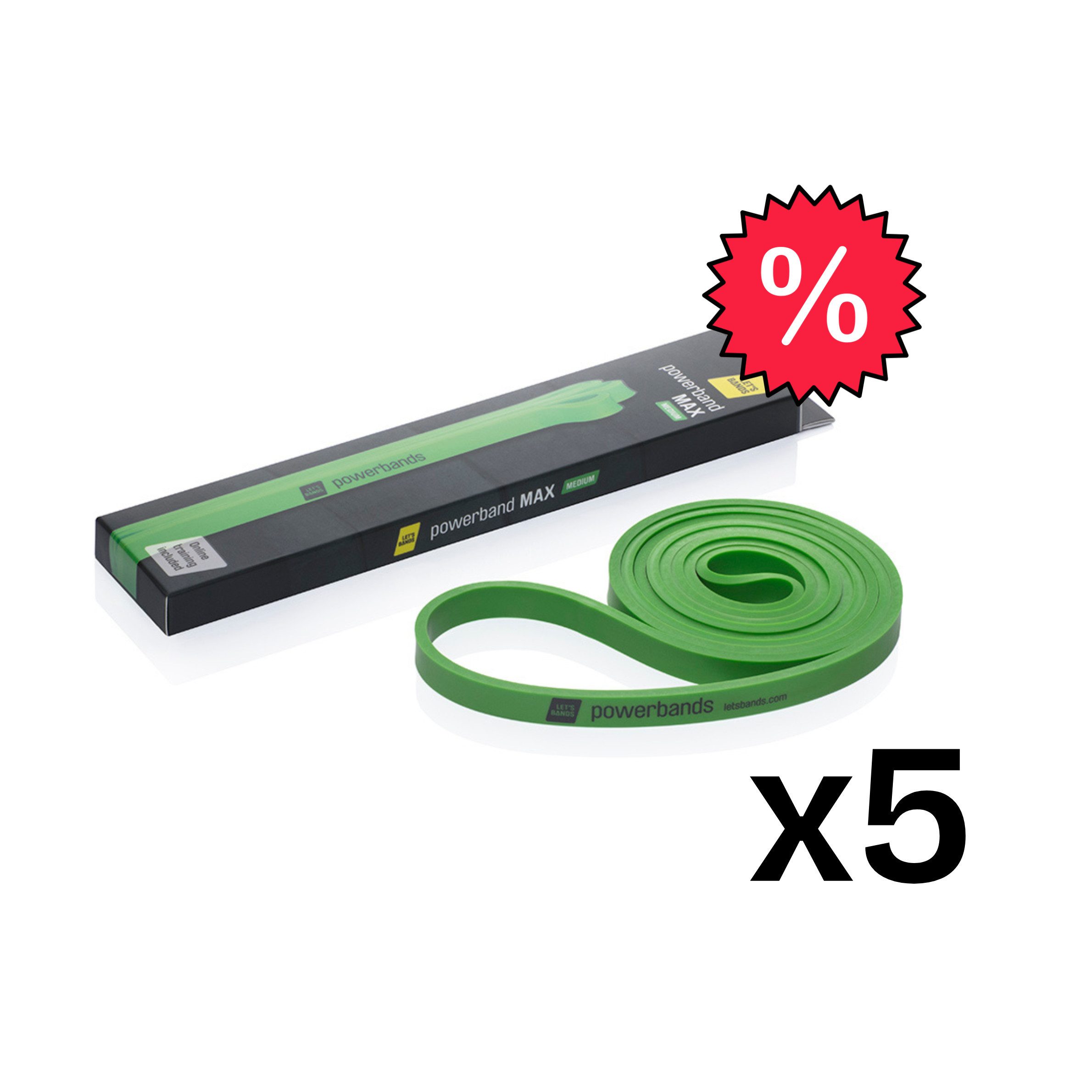 5er SET grün (MAX, medium)