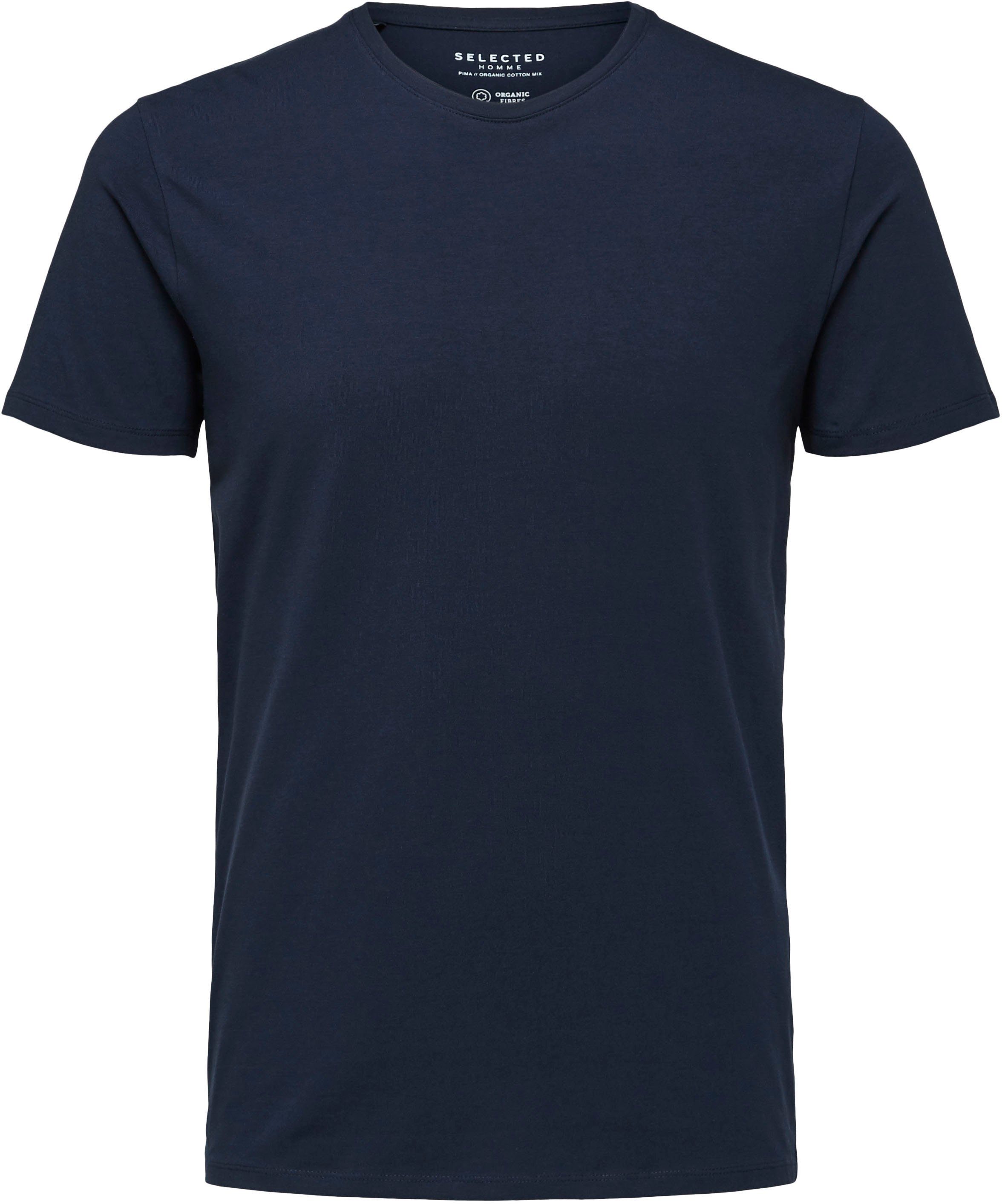 Rundhalsshirt SLHNEWPIMA SS O-NECK TEE NOOS