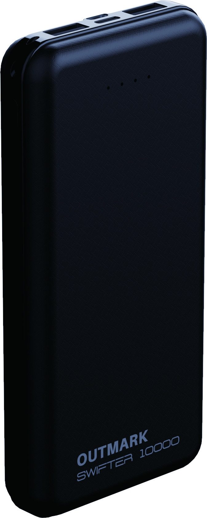 OUTMARK SWIFTER 10.000 2x USB-A Ausgang, 1x USB-C zum Laden der Powerbank 10000 mAh, Fast Charge 2 x 2,4A