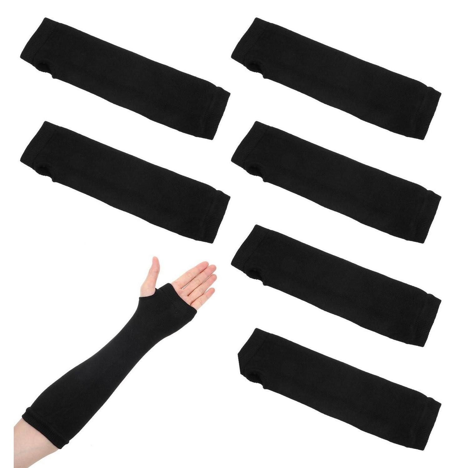 LuxusKollektion Armstulpen Armstulpen mit Daumenloch 6er-Pack