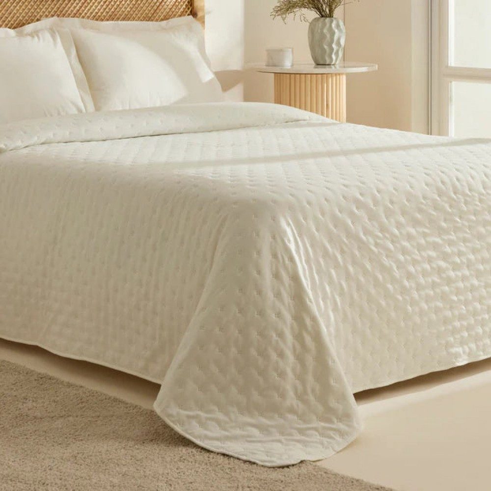 Karaca Home Tagesdecke Breezy Bettüberwurf Ecru 230x240 Cm günstig online kaufen