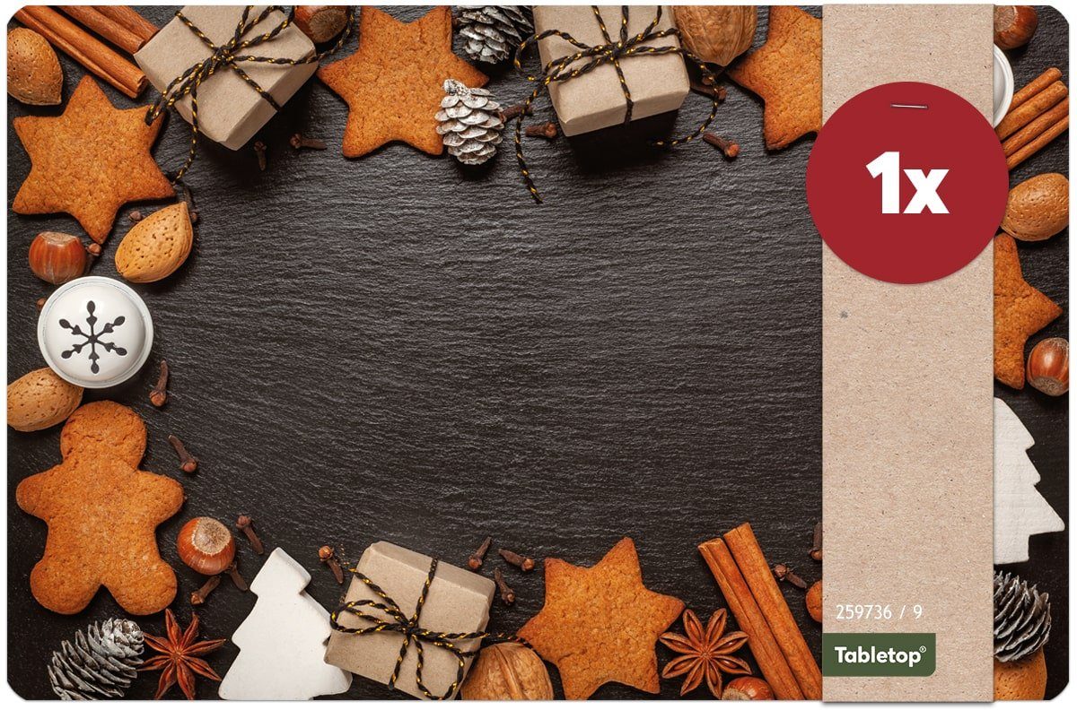 matches21 HOME & HOBBY Platzset Tischset Lebkuchen Gewürze Schiefer Tischun günstig online kaufen