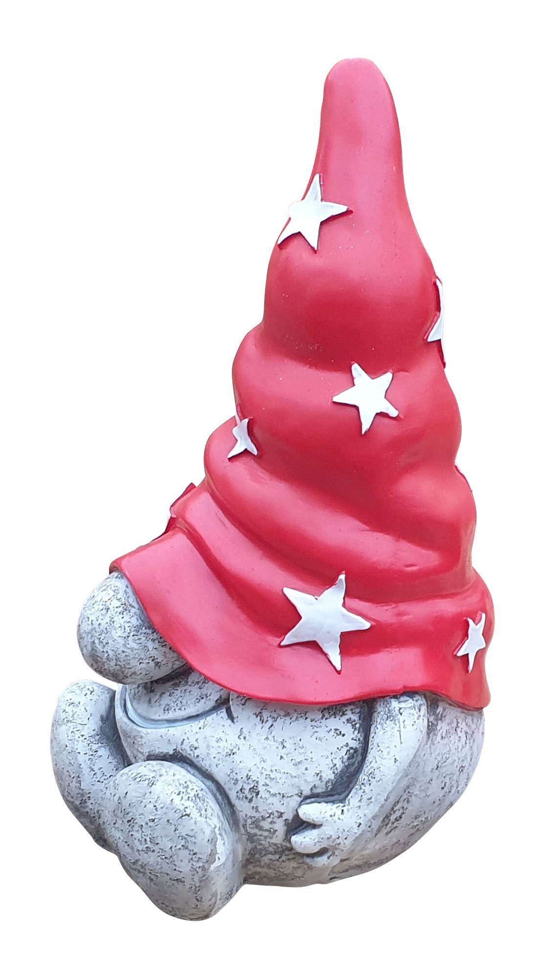 St), Gnom mit Gartenfigur Wichtel Deko-Figur Plus lustige Mütze, (1 rote wetterfest, Fachhandel