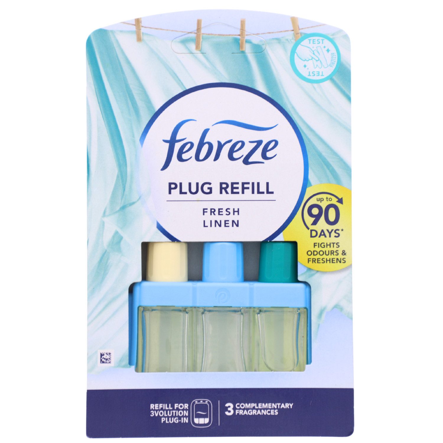 Febreze Raumduft-Nachfüllflasche Febreze Duftstecker Nachfüller Fresh Linen Bis zu 90 Tage Frische 20ml