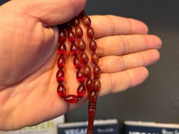 TesbihBid Kettenanhänger (Tasbeeh Amber Prayerbeads Rosary Faturan 33 Orange, TesbihBid Kettenanhänger Gebetskette Tesbih Misbaha)