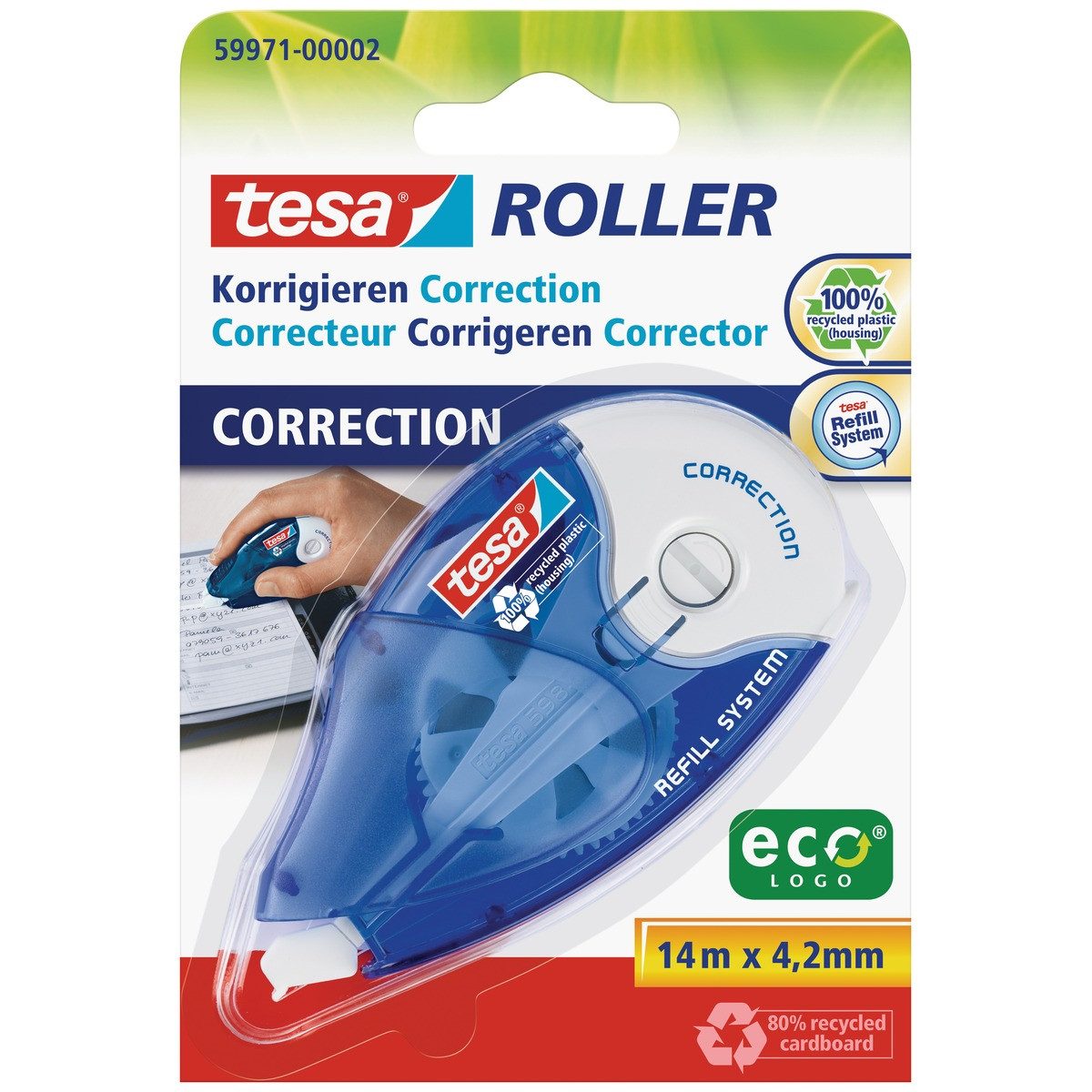 tesa Tintenkiller tesa Korrekturroller ecoLOGO Blister
