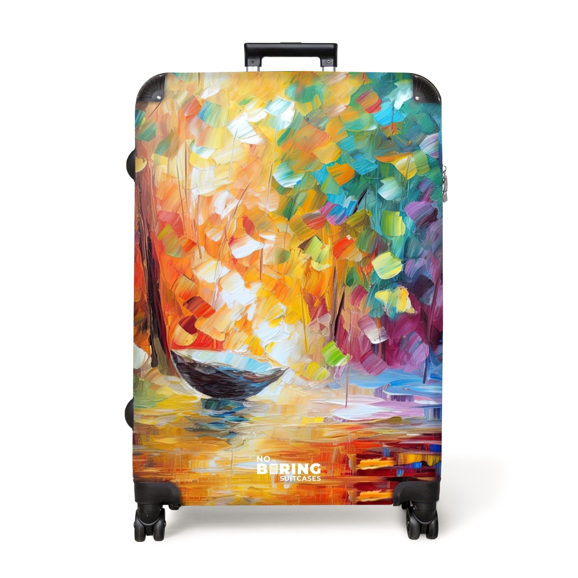 NoBoringSuitcases.com© Hartschalen-Trolley Bunt - Ölfarbe - günstig online kaufen