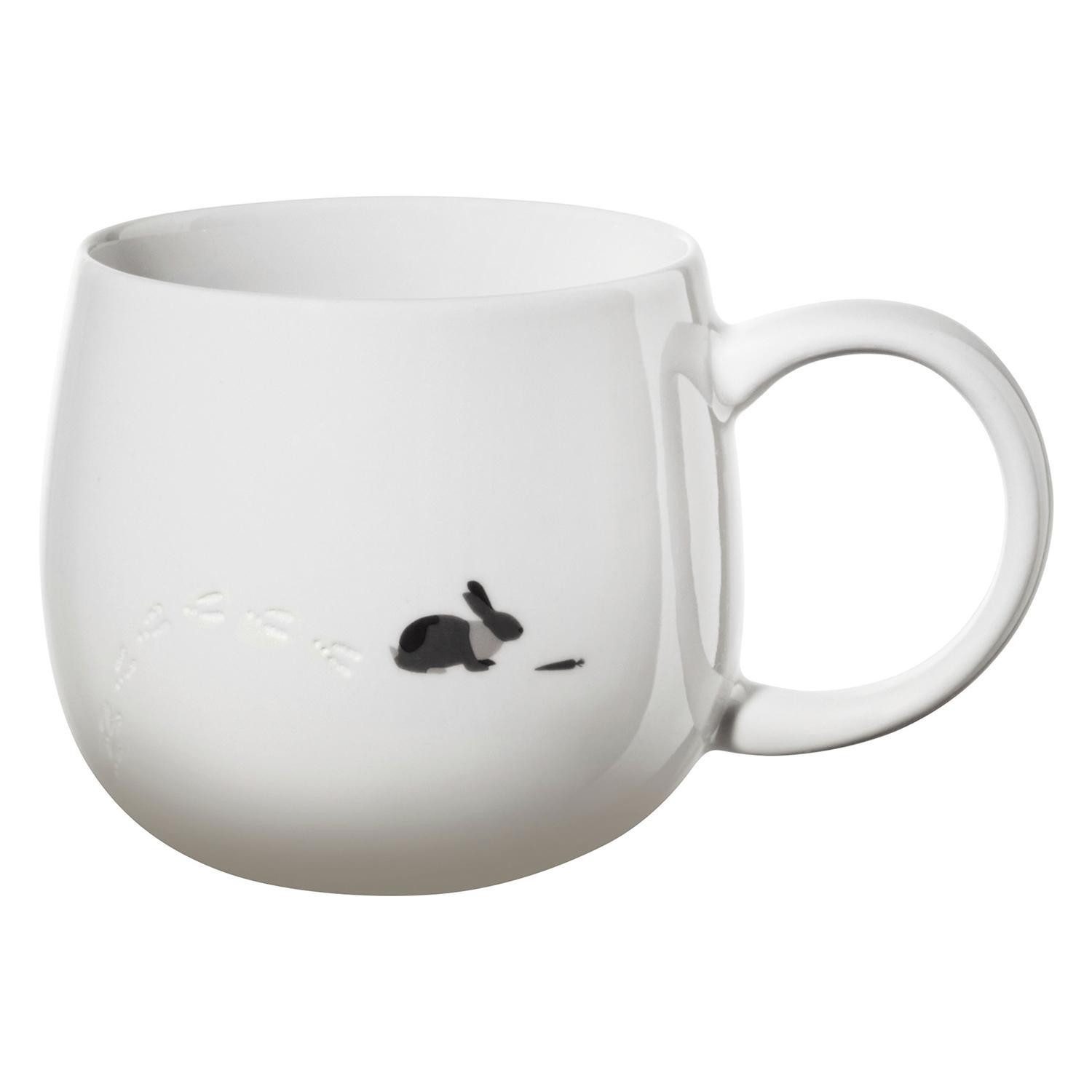 Tasse Kaffeetasse MAGU, 400 ml, Weiß, Schwarz