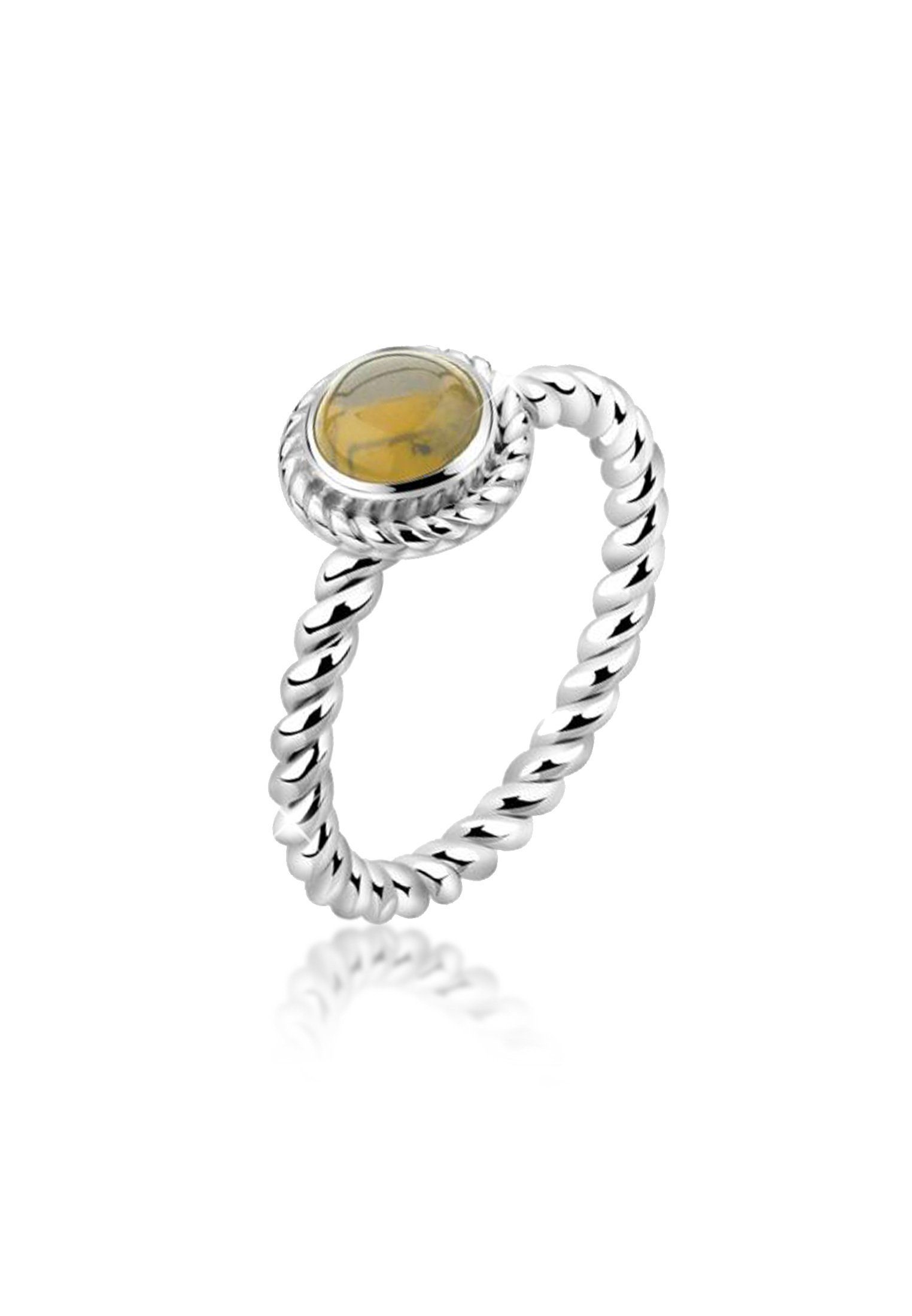 Nenalina Fingerring Citrin Geburtsstein November Trend Edel 925 Silber, Geb günstig online kaufen