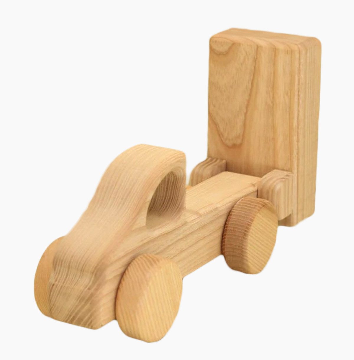 Lotes Toys Spielzeug-Kipper Lotes Toys Holzbaufahrzeug Kipper, (1-tlg., packung), Jedes Holzauto ist ein Unikat