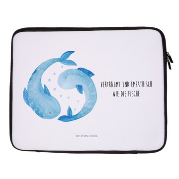 Mr. & Mrs. Panda Laptop-Hülle Sternzeichen Fische - Weiß - Geschenk, Notebook Tasche, Horoskop, Tas