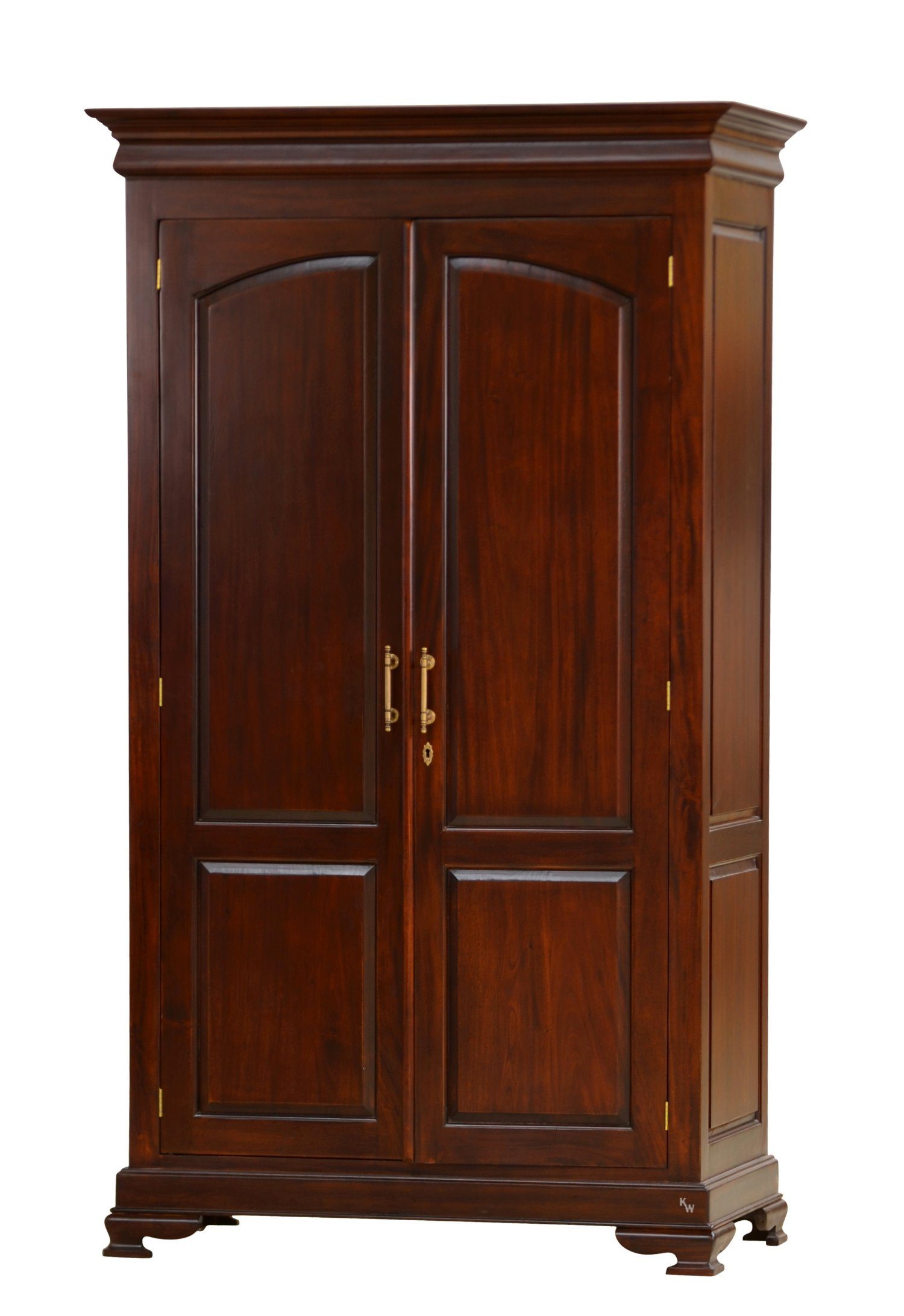 Kai Wiechmann Kleiderschrank Schrank Arezzo Mahagoni, Wandschrank, Chiffonniere 2-türig, robuster Schrank, vier Schubladen, edles Massivholz. € 2.279,99