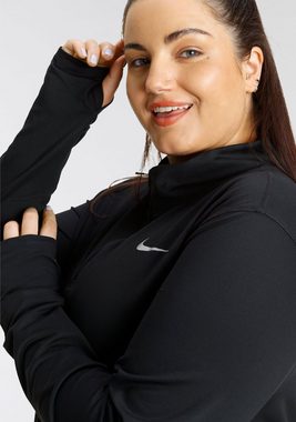 Nike Laufshirt Element Women's 1/-Zip Running Top (Plus Size)