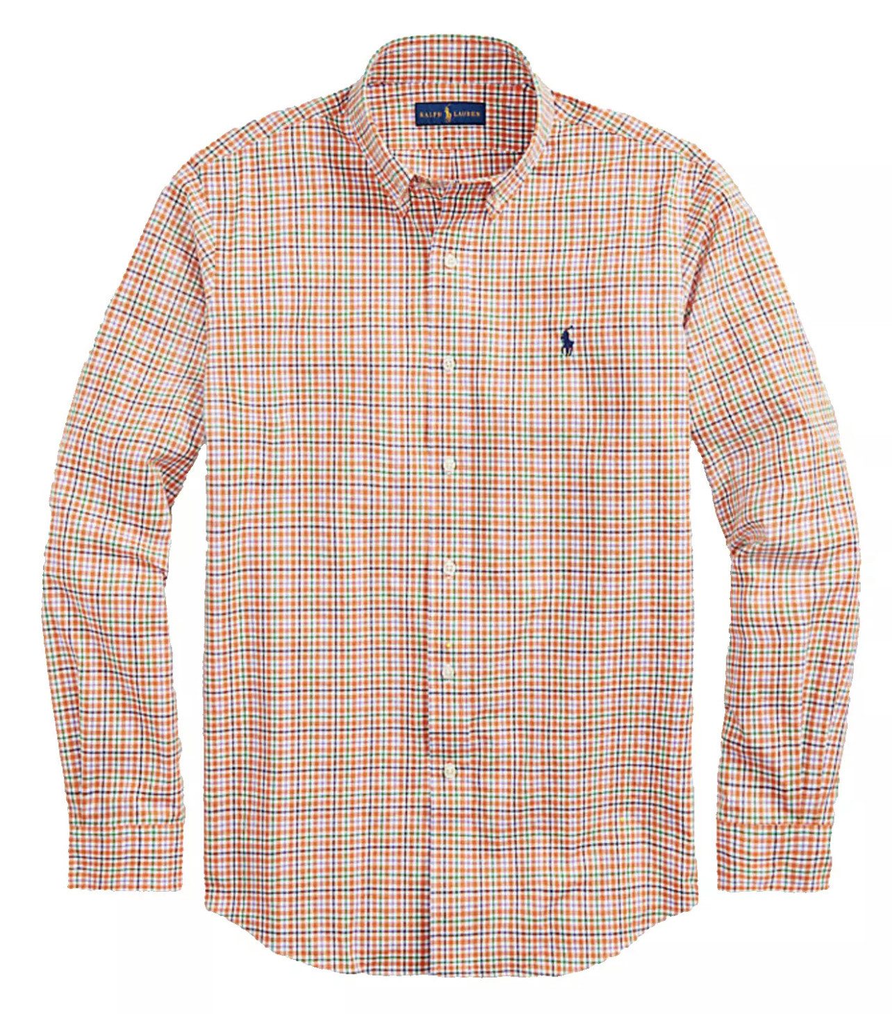 Polo Ralph Lauren Langarmhemd Herrren Slim Fit Hemd Oxford Karohemd Tartan- günstig online kaufen