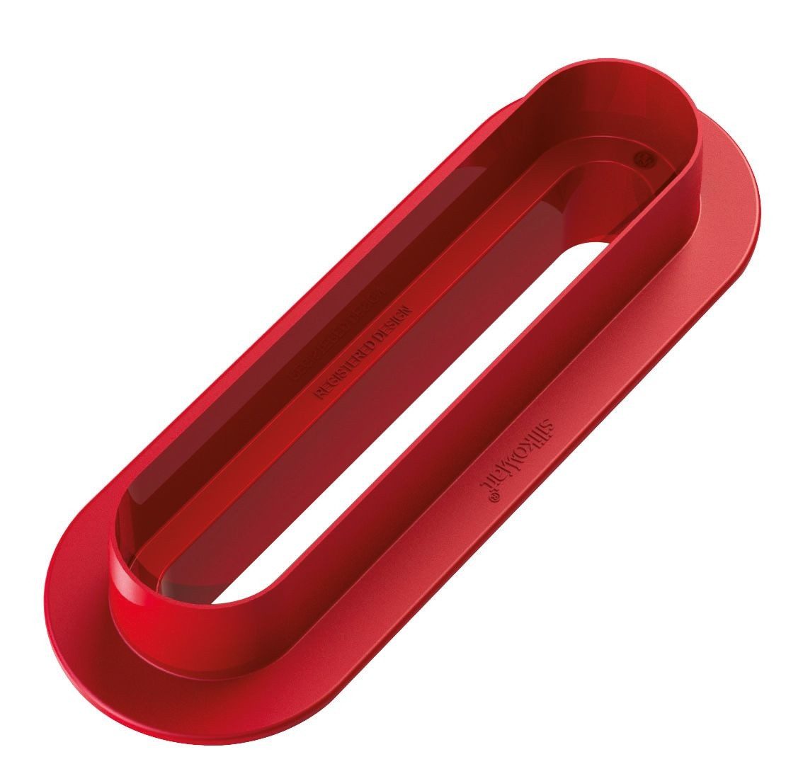Silikomart Backform Silikon Dessertform für Éclairs inkl.Teigschneider + 8 Servierbretter – Bild 3 von 4
