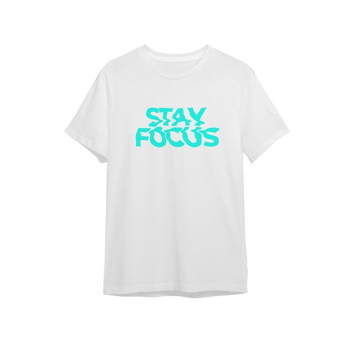 Bellmino T-Shirt Damen T Shirt -Stay focus