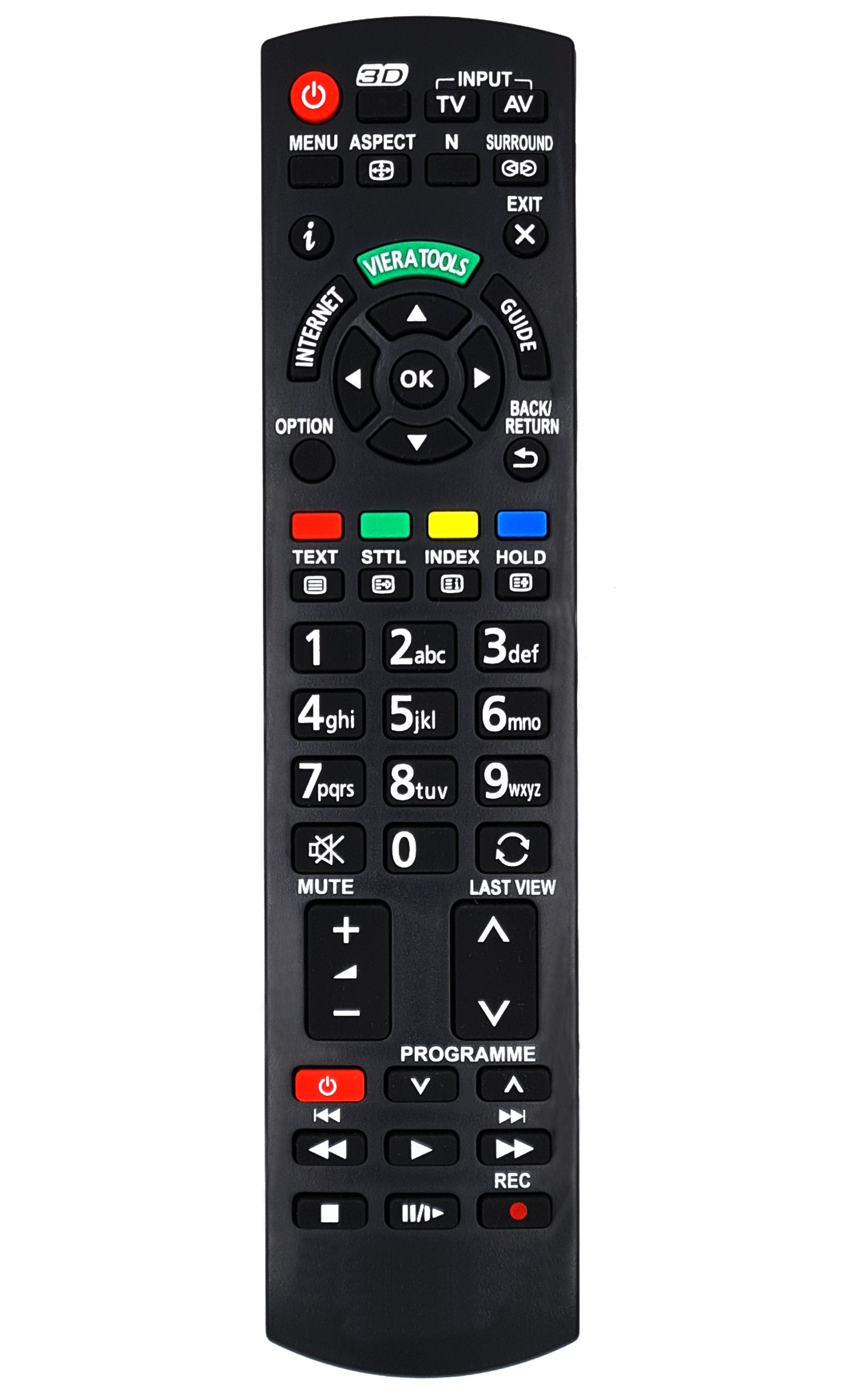 Alltro Ersatz Fernbedienung für Panasonic TV TX-L55ETW5 TX-L55WT50B TX-L60ET5 Fernbedienung