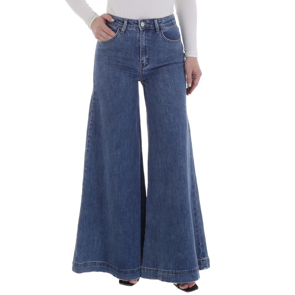 Ital-Design Bootcut-Jeans Weit geschnittene Damen Jeans günstig online kaufen