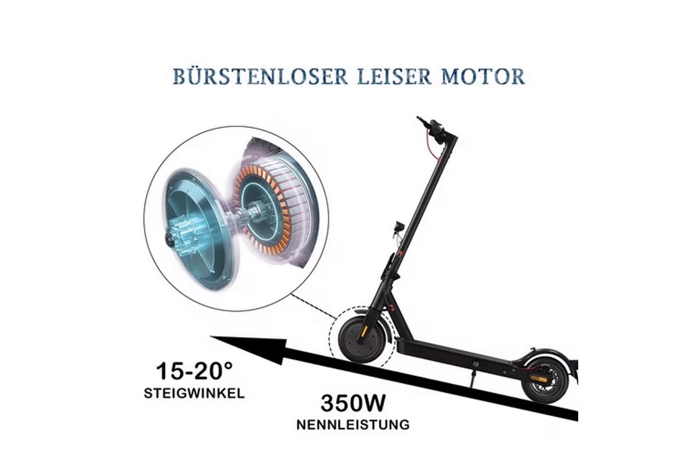 Thumbnail - ZWHEEL E-Scooter mit Straßenzulassung(ABE), 8.5 Zoll E-Scooter 2 Stück, klappbar, 350 W, 20 km/h, (mit Schutzbleche), 27...