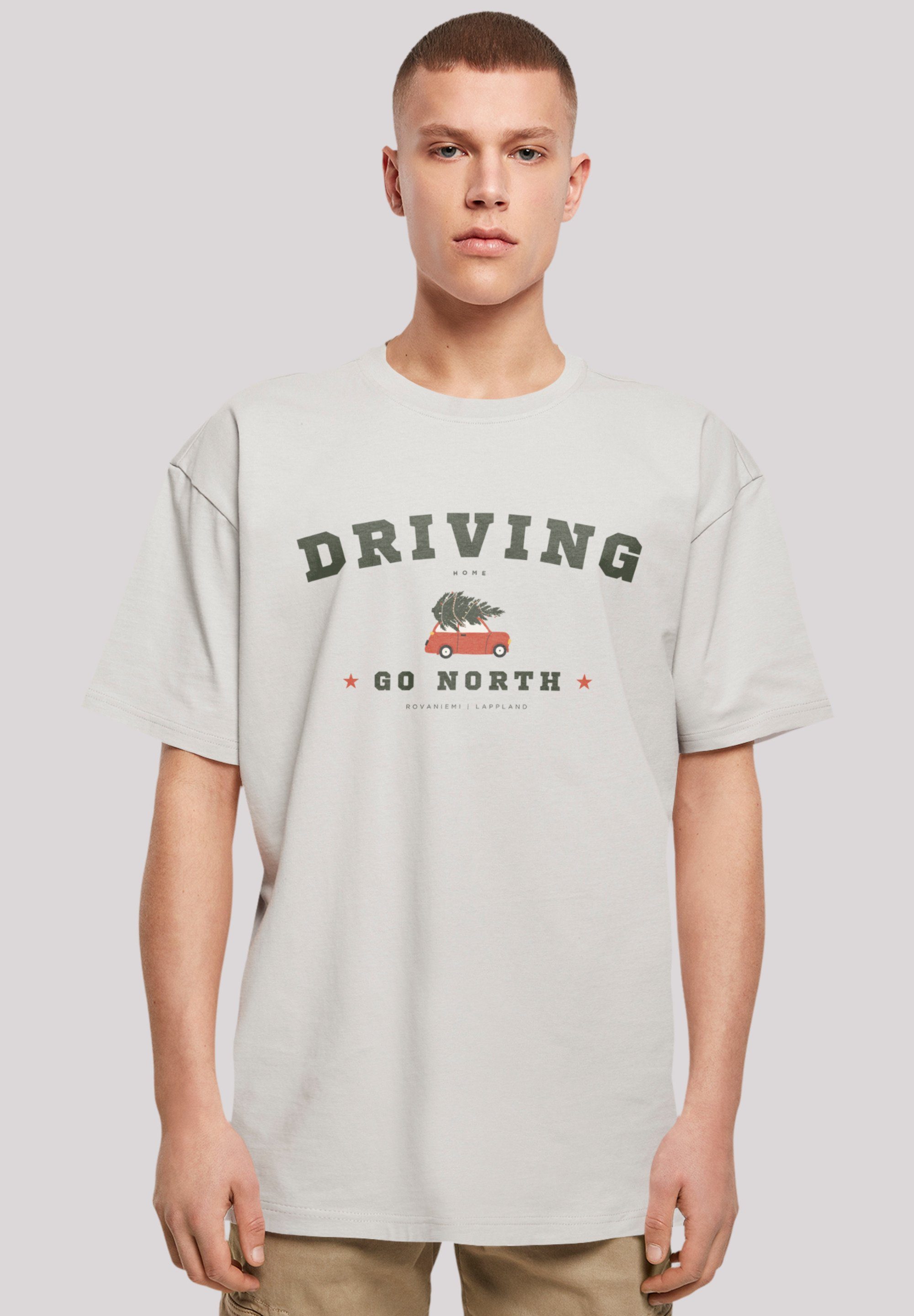 F4NT4STIC T-Shirt Home Driving Weihnachten Logo Weihnachten, lightasphalt Geschenk