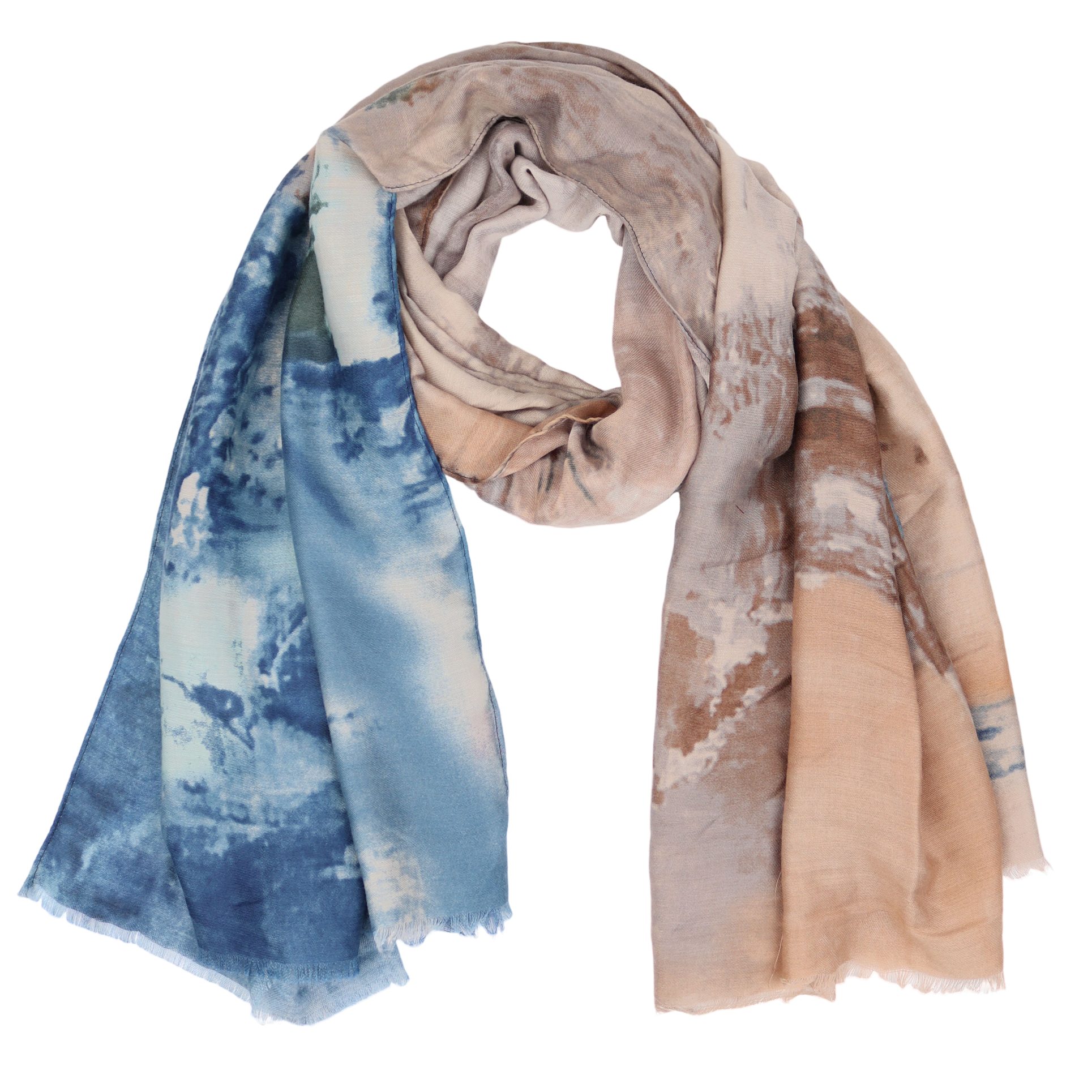 MIRROSI Modeschal Weich XXL ca.85x180cm Schal Bunt Blumen, (Kollektion Herbst/Winter 2025), Damen Halstuch ideal für Herbst und Winter oder Ganzesjahr
