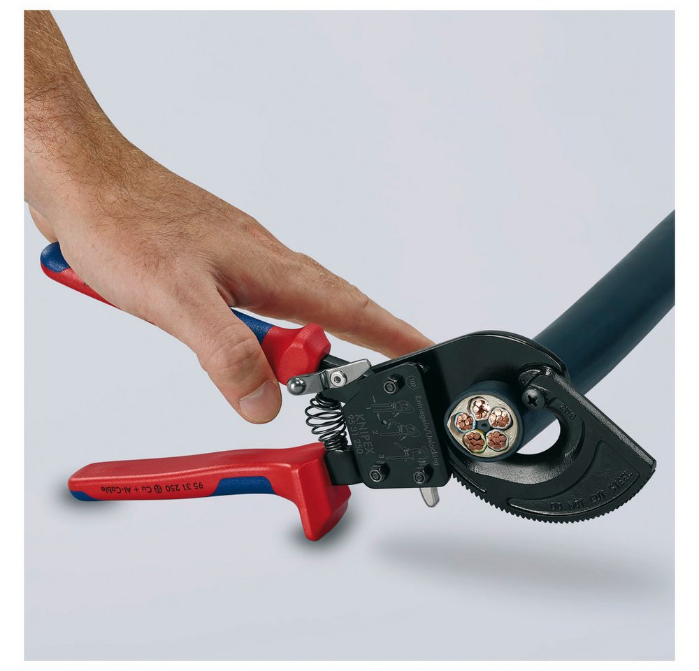 Thumbnail - Knipex Kabelschere Kabelschneider Ratschenprinzip
