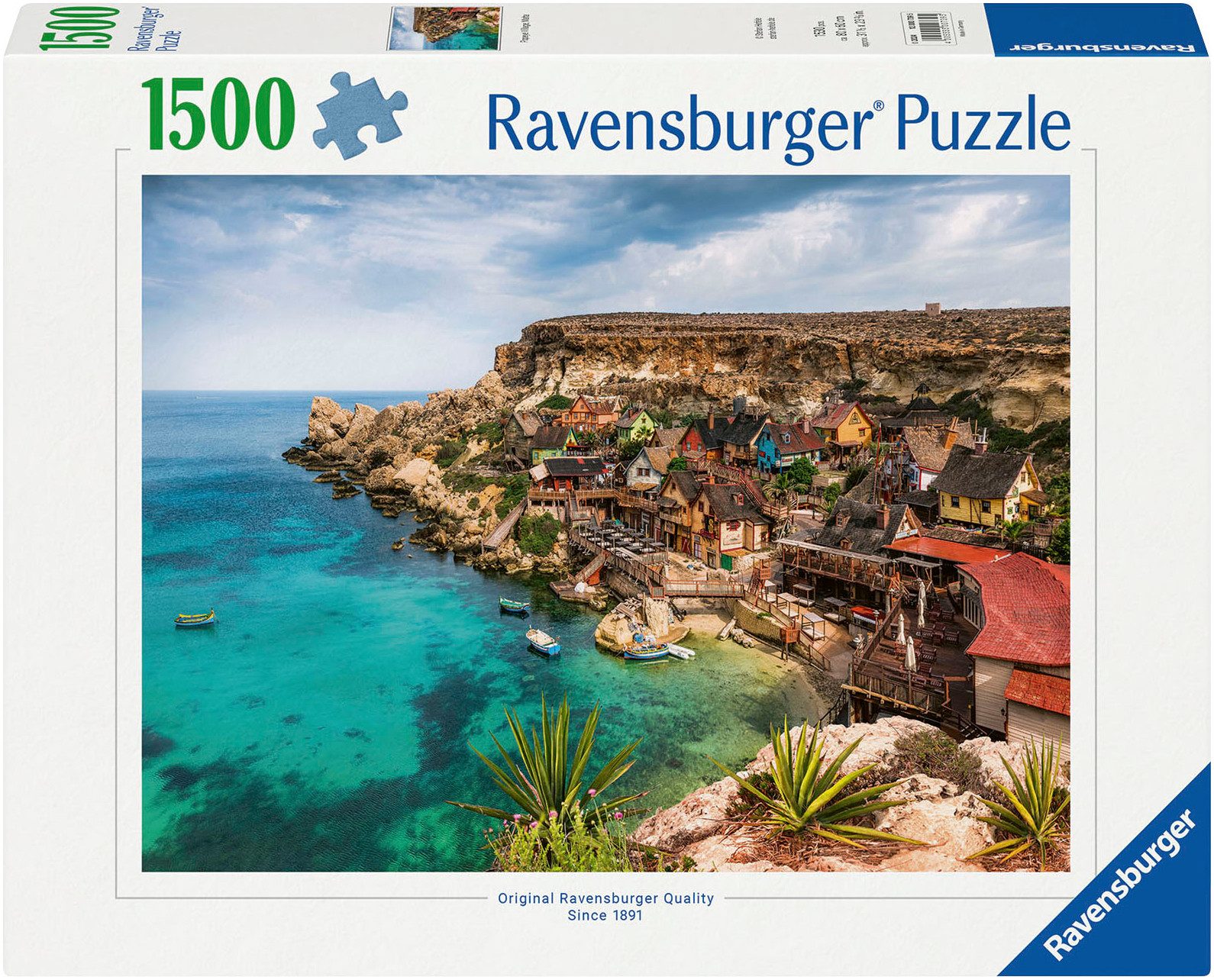 Ravensburger Puzzle Popey Village, Malta, 1500 Puzzleteile, Made in Germany