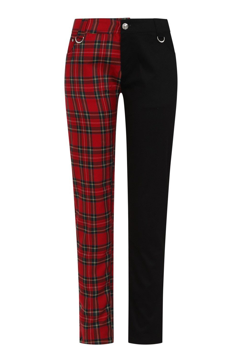Banned Stoffhose Half The Damage Tartan günstig online kaufen