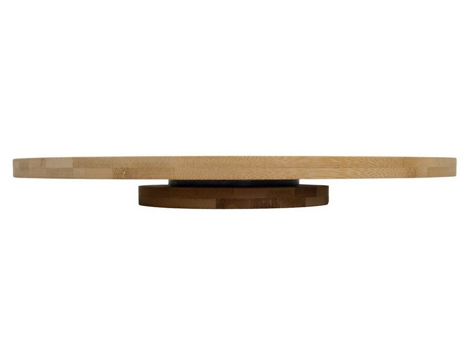 Spetebo Tortenplatte Bambus Drehteller - 33,5 cm - drehbar, Bambus,  drehbare Käse- und Servierplatte in 33,5 cm aus Bambus