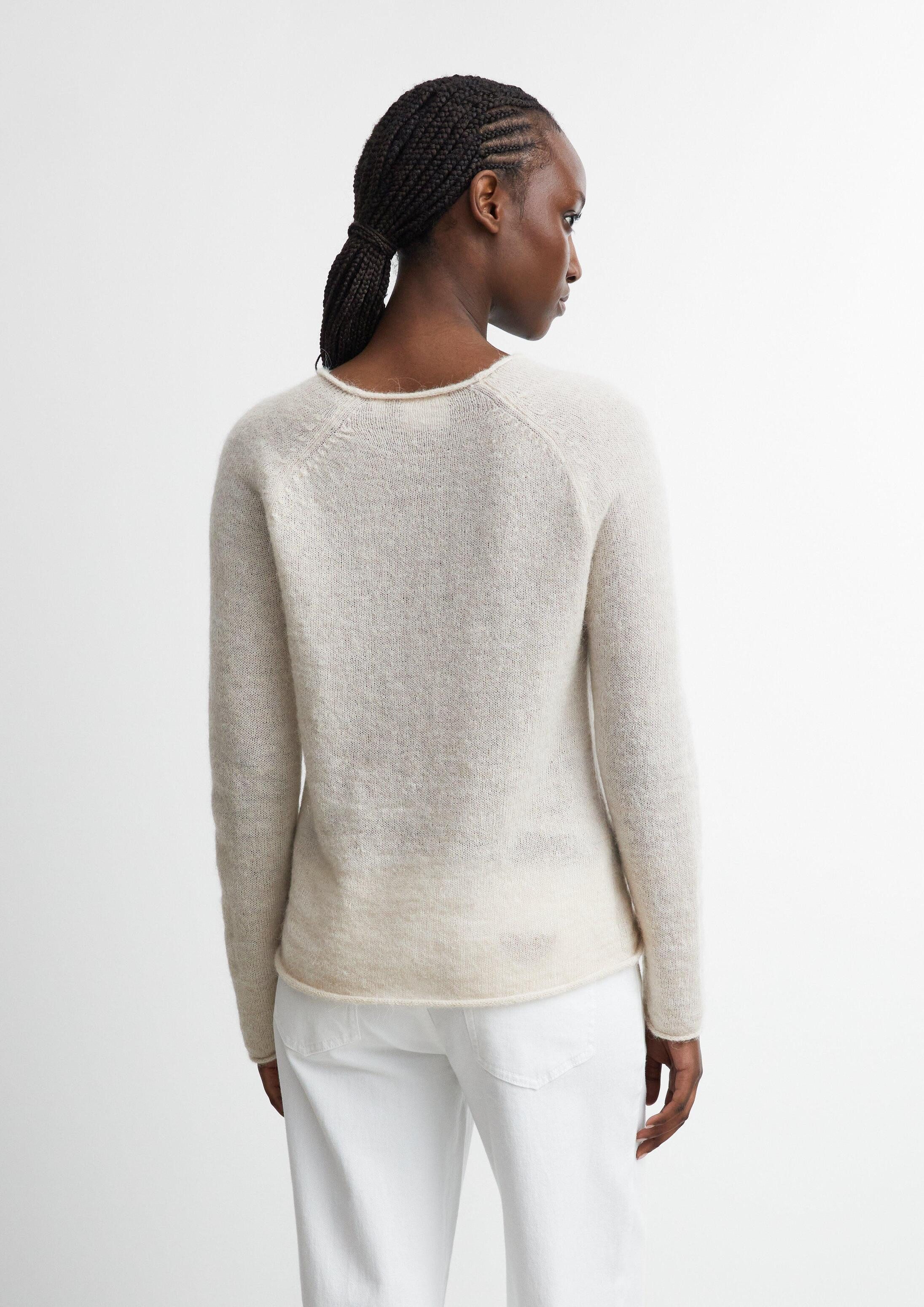 comma Longpullover Strickpullover Leichter Alpakamix-Pullover