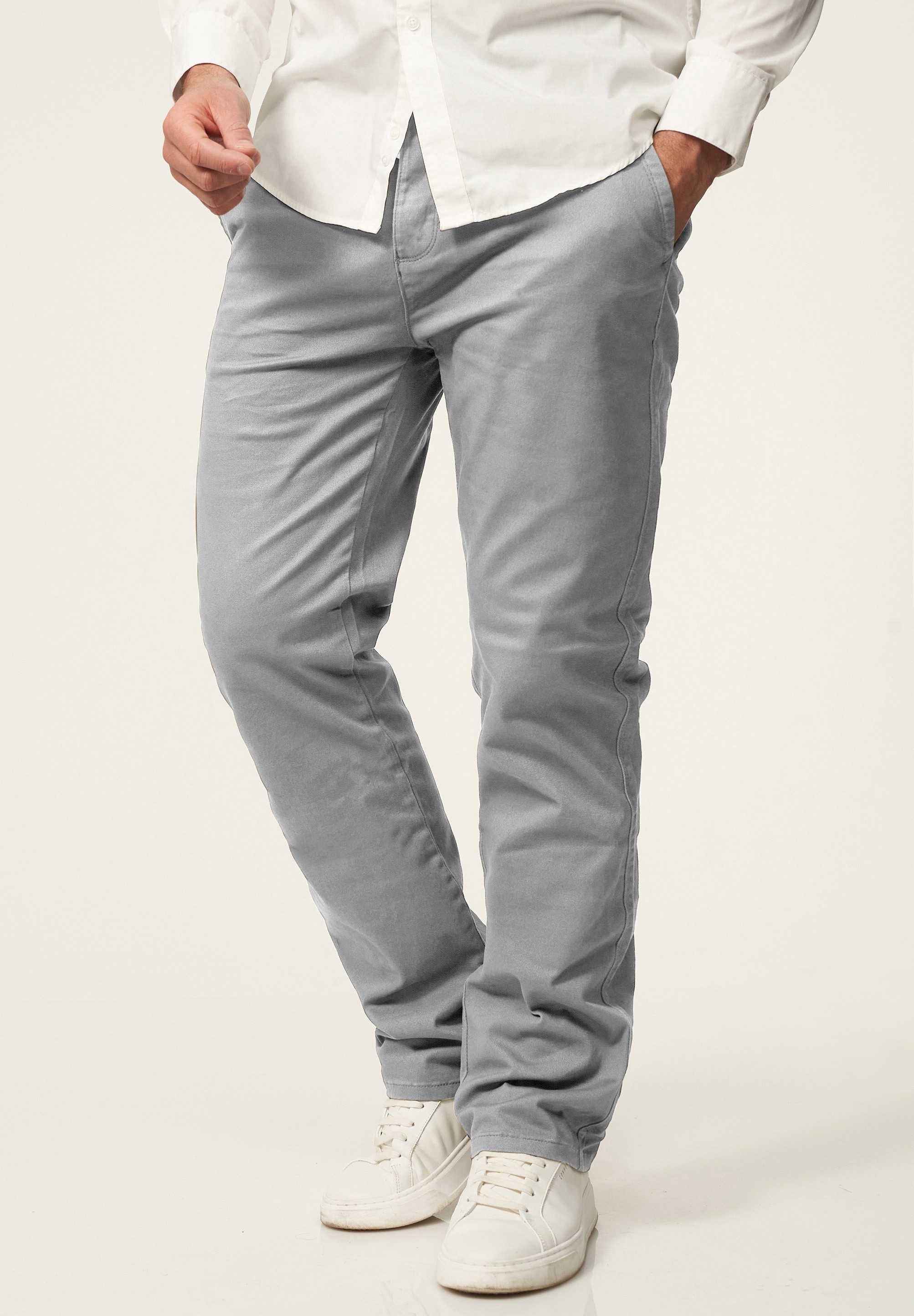 DAILY COTTON Chinohose DCDAVIE Herren Chino Hose Elastische Jeans Stoffhose Straight-Fit Casual – Bild 3 von 5