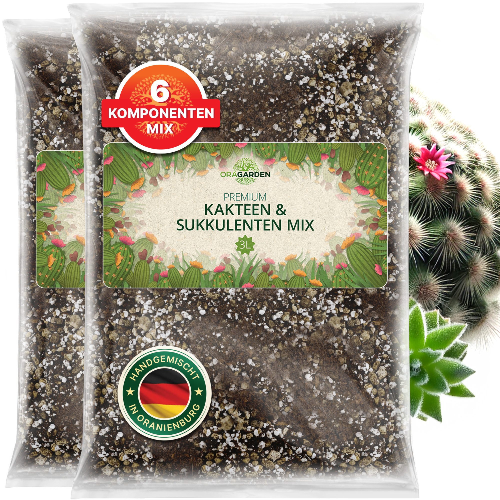OraGarden Spezialerde Kakteen & Sukkulenten Erde, günstig online kaufen