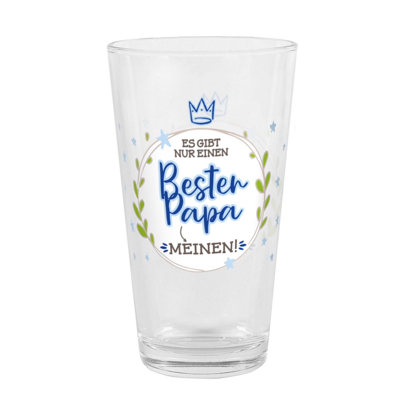 Herz & Heim Glas für den besten Papa - Trinkglas als Geschenk für Papa zum Vatertag, Glas, Marke Leonardo
