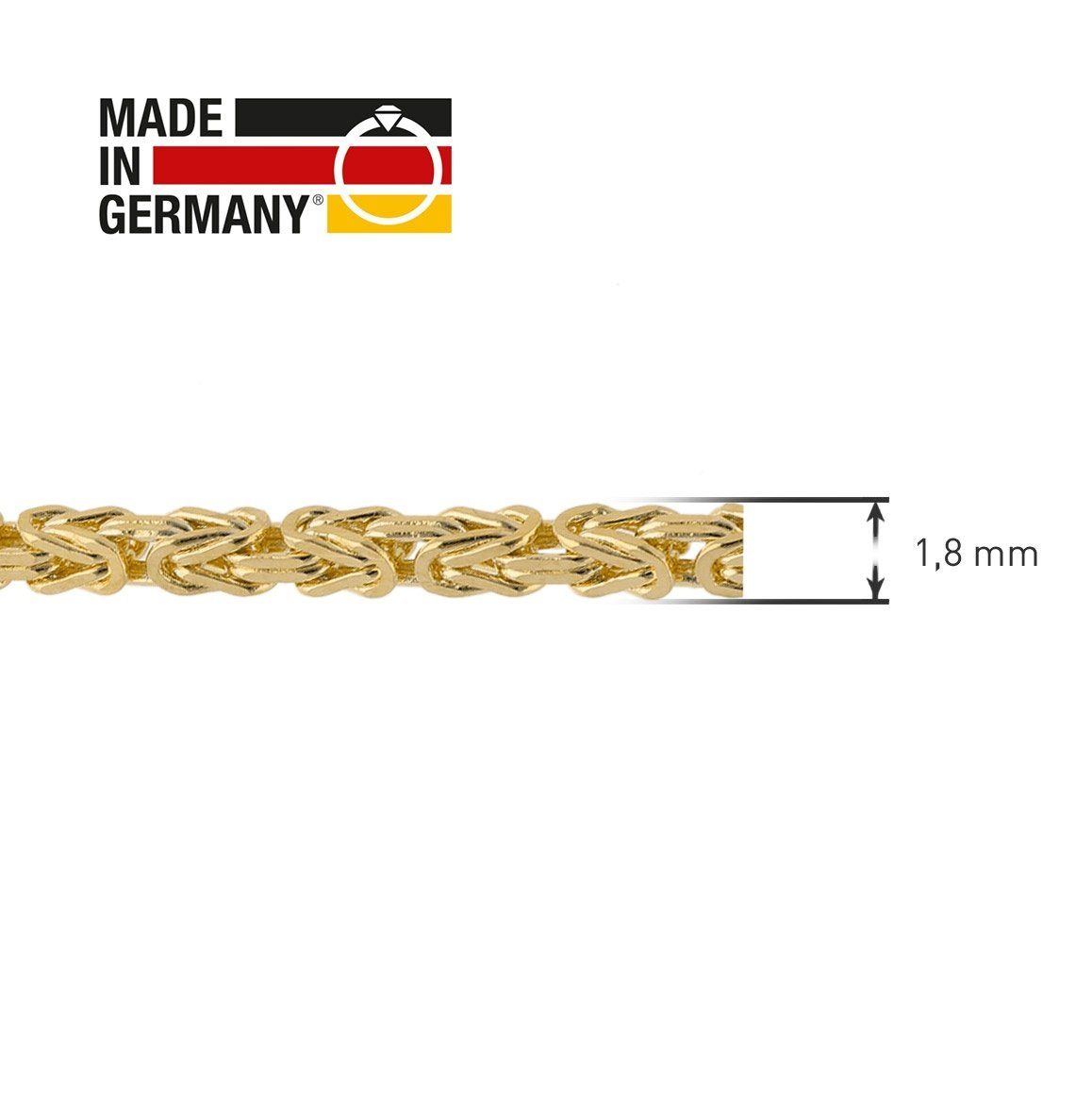 / mm Breite 1,8 Gold 333 Königskette Königskette 8K trendor