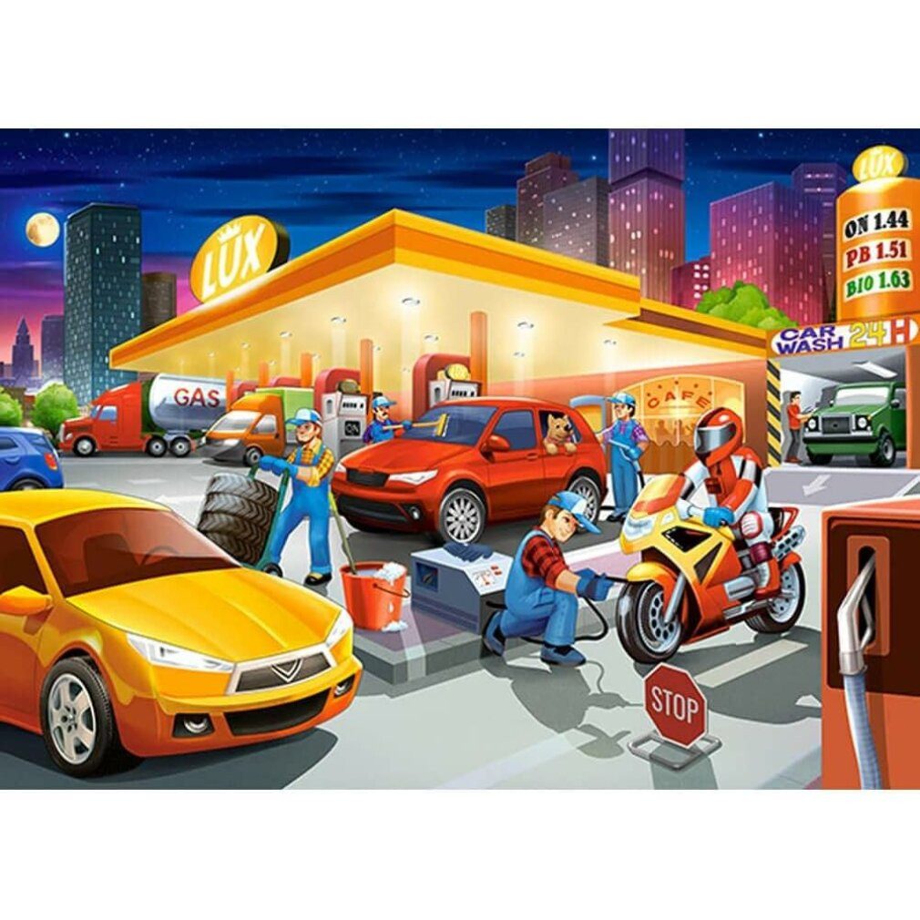 Castorland Puzzle Puzzle Tankstelle 60 Teile, Puzzleteile