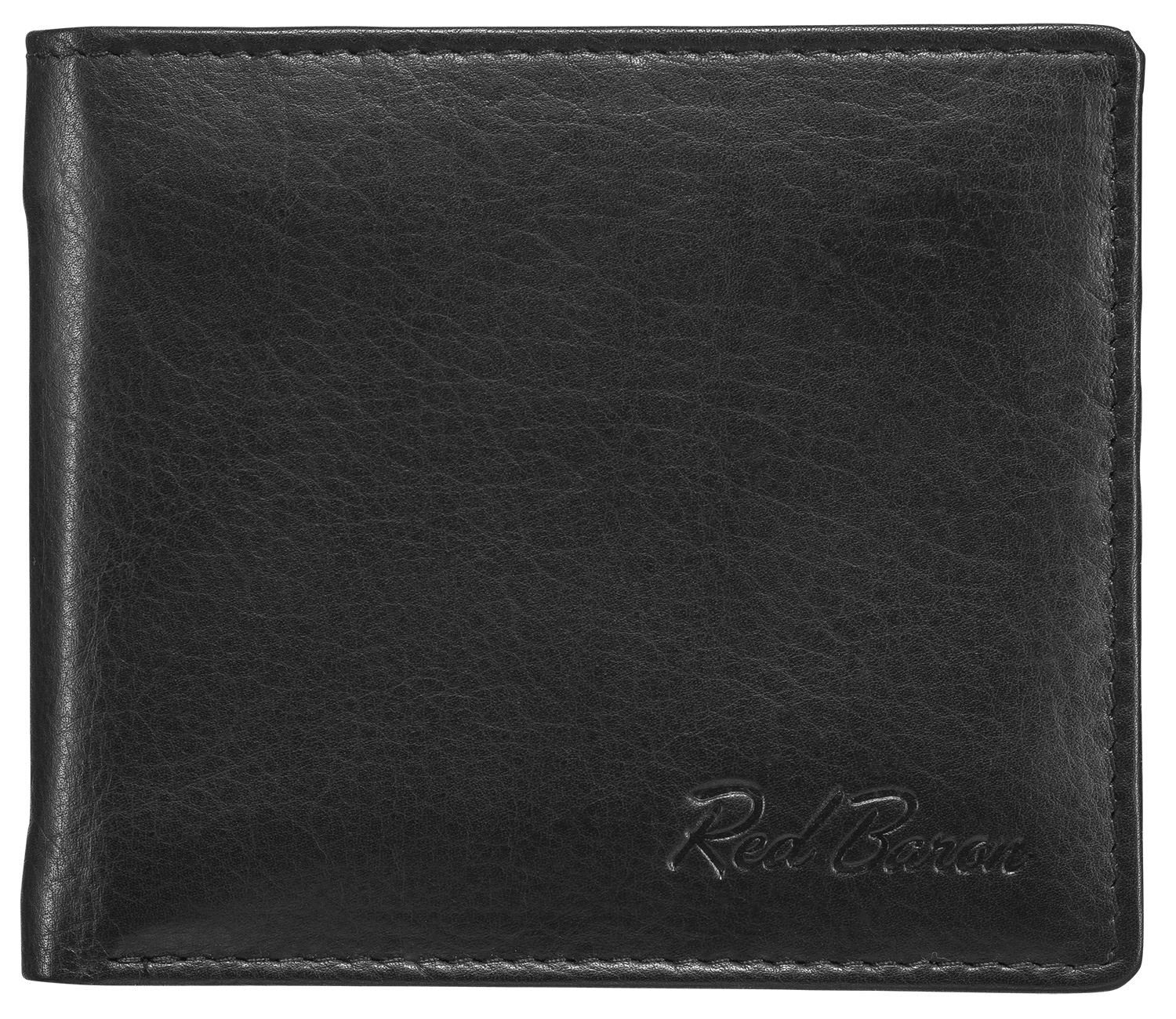Red Baron Geldbörse RB-WT-008-01, Kreditkartenfächer, Steckfächer, Geldklammer, schlicht