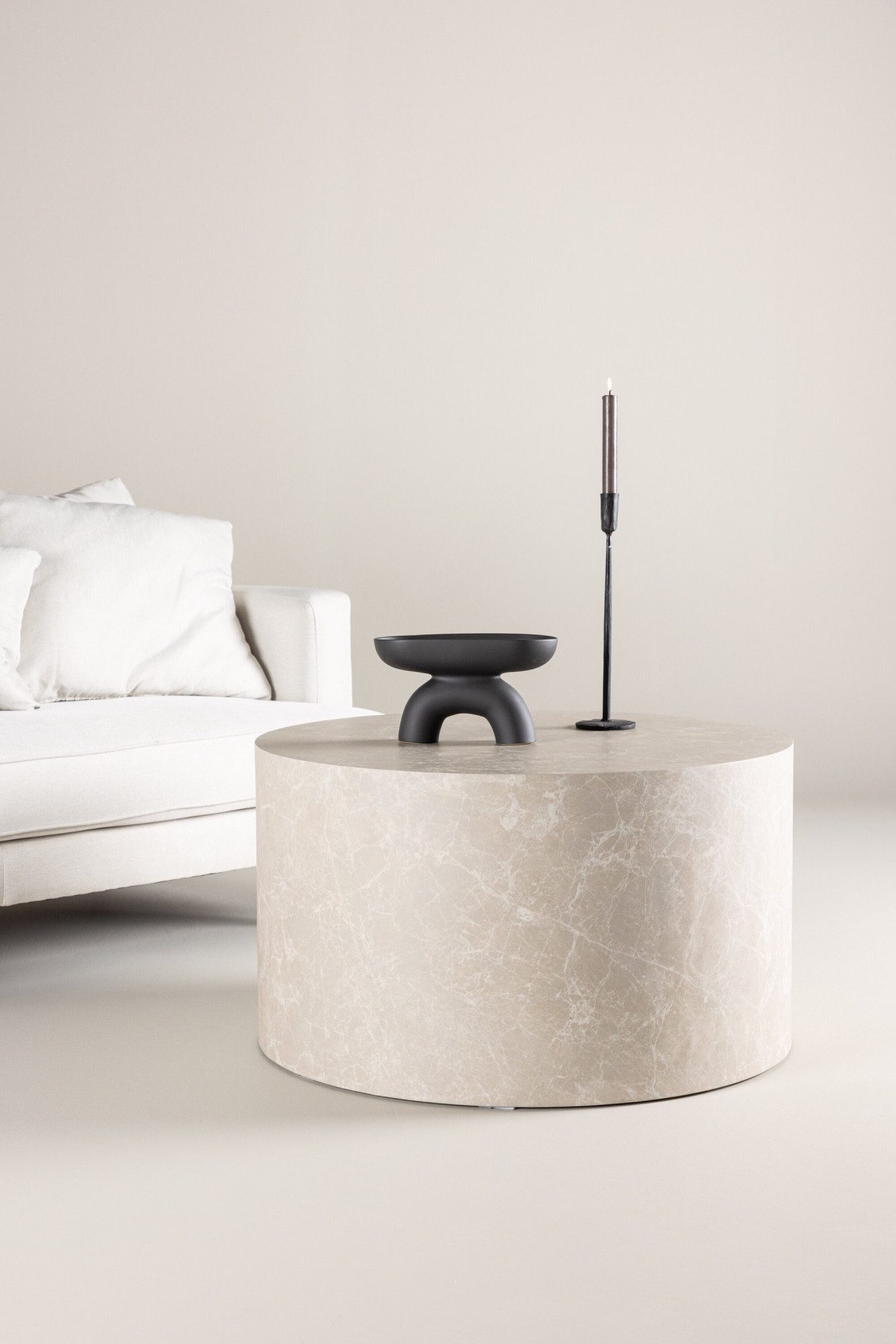 Venture Home Couchtisch York, runder Couchtisch, modern & elegant, Ø 80 cm, Sofatisch, MDF, rund, einheitlich, schlicht, vielseitig