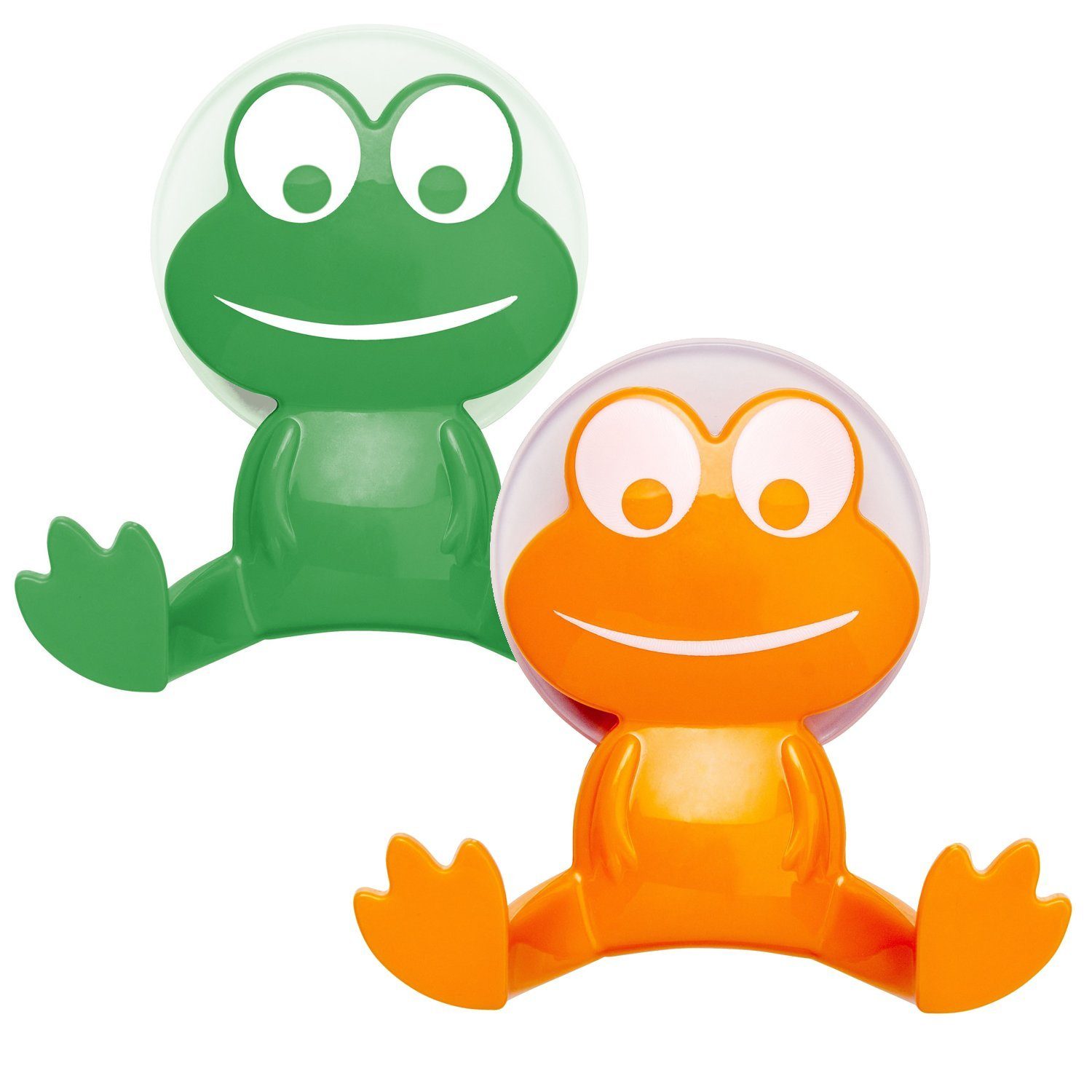 WENKO Handtuchhaken Universal Haken für Saugnapf, Aufhänger FROSCH -, WENKO