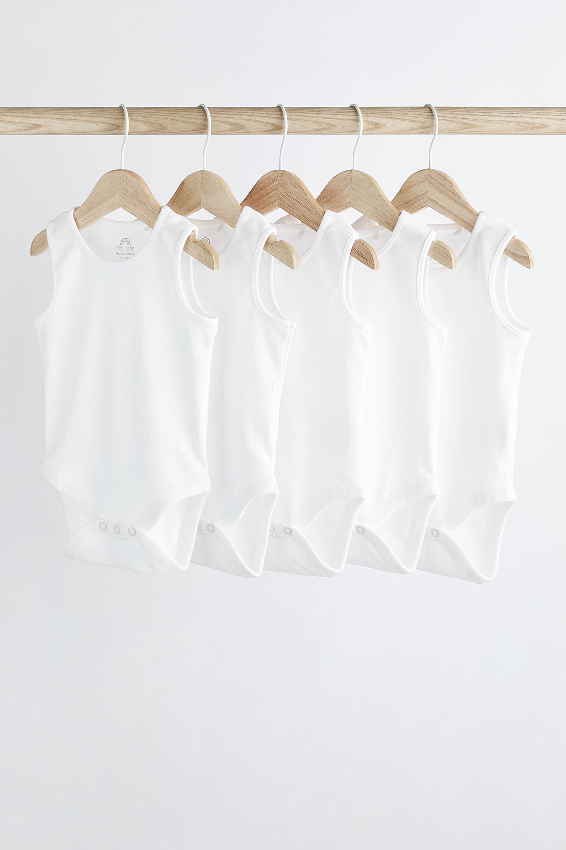 Next Body Babybodys aus Baumwolle mit Trägern, 5er-Pack (5-tlg)