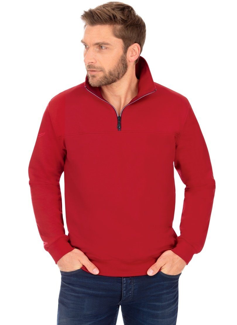 Sweatshirt TRIGEMA Sweatshirt mit Reißverschluss