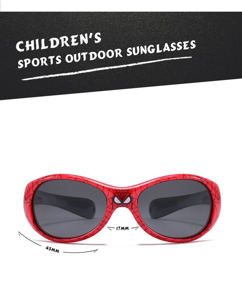 PACIEA Sonnenbrille PACIEA Kinder Sonnenbrille 100% rot 3-12 Sport UV400 Schutz Jahre