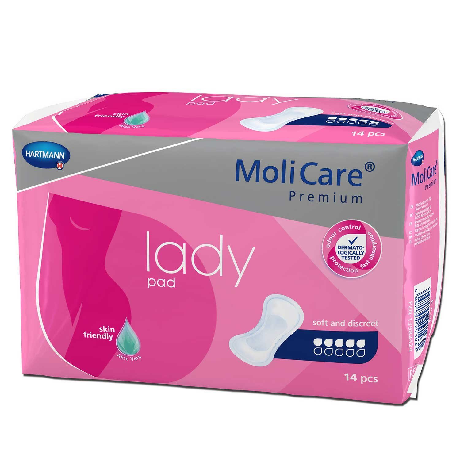 PAUL HARTMANN AG Inkontinenz-Einlage Hartmann MoliCare Premium lady pad 5 Tropfen 14 Stück