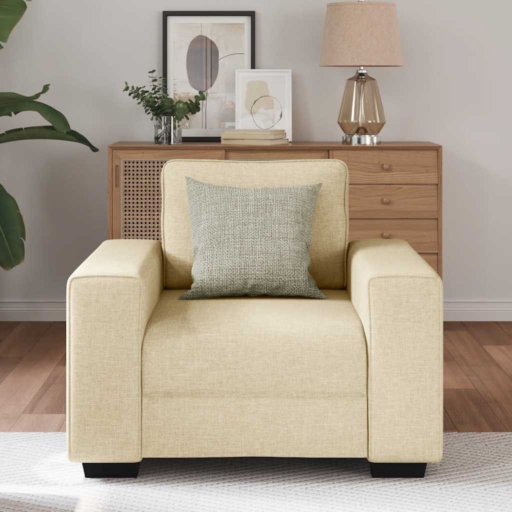 vidaXL Sofa Sessel Creme 60 cm Stoff günstig online kaufen