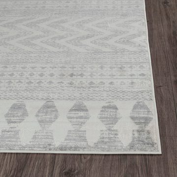 Teppich Modern, Surya, rechteckig, Höhe: 8 mm, Skandi Design, Modern Boho Kurzflor Wohnzimmerteppich, Schlafzimmer