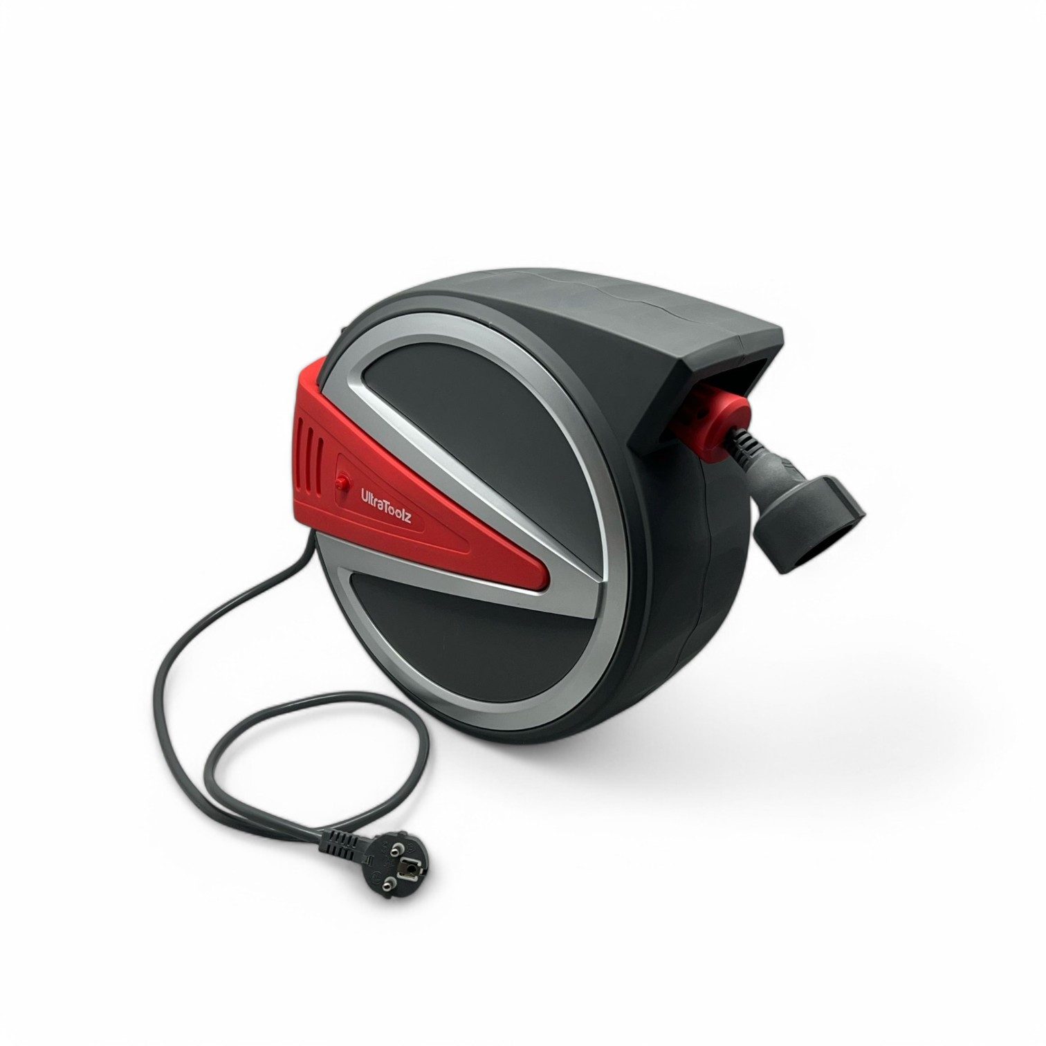 UltraToolz UltraToolz Strom Kabeltrommel Kabelaufroller 20m Kabeltrommel (Kabellänge 20 m), 180° schwenkbar, selbstaufrollend